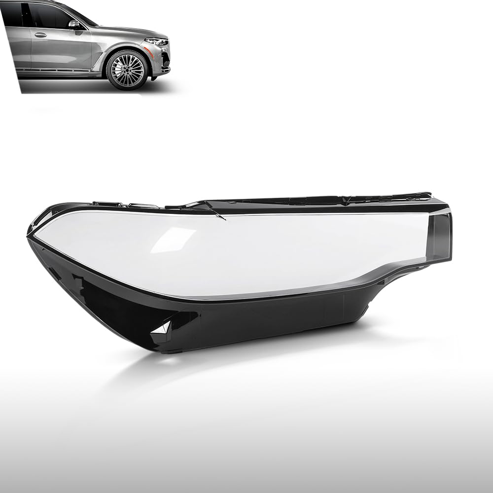 G-PLUS Headlight Lens Cover Compatible with BMW X7 X7M G07 2019-2022 Right Side Front Headlamp Lens Cover Clear