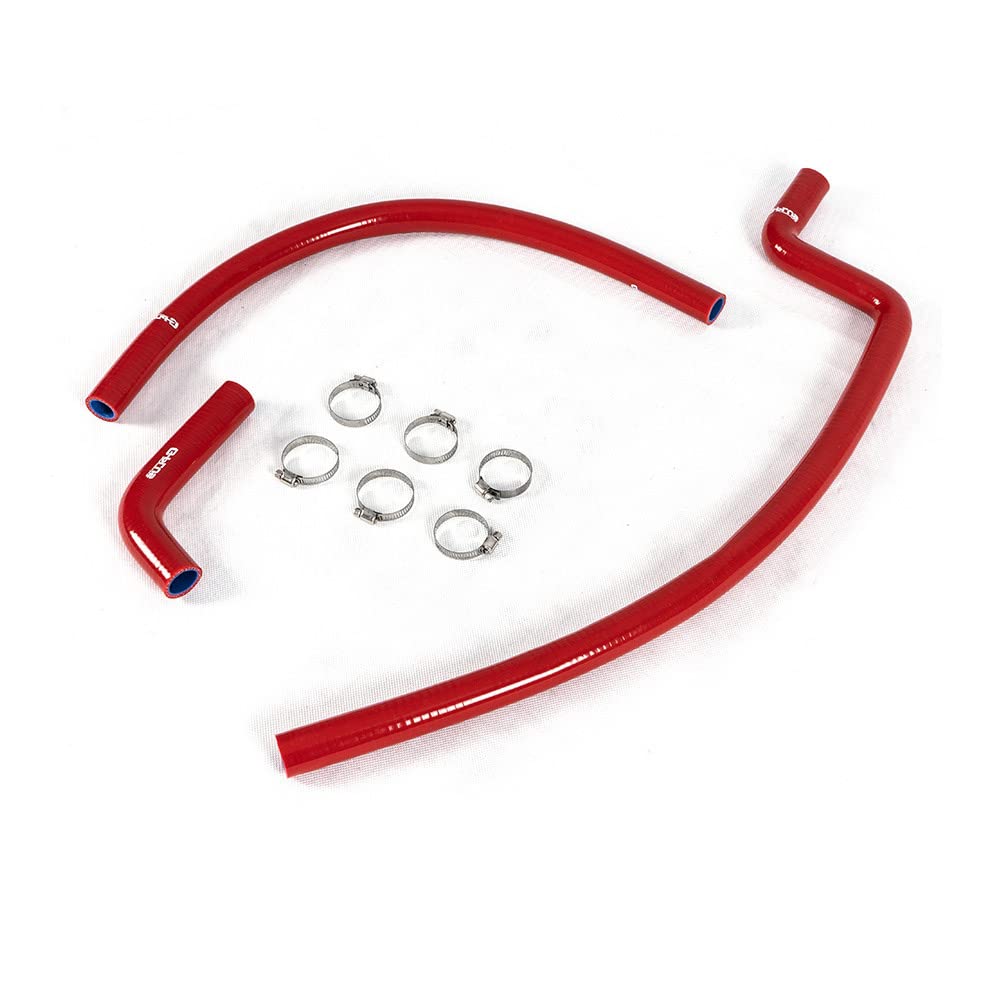 G-PLUS Engine Radiator Coolant Hoses and Clamp Kit Compatible with 1996-1999 Polaris Sportsman 500 .5411410, 8450050-305, 5411072, 3084938, 3085857 7080614. Red