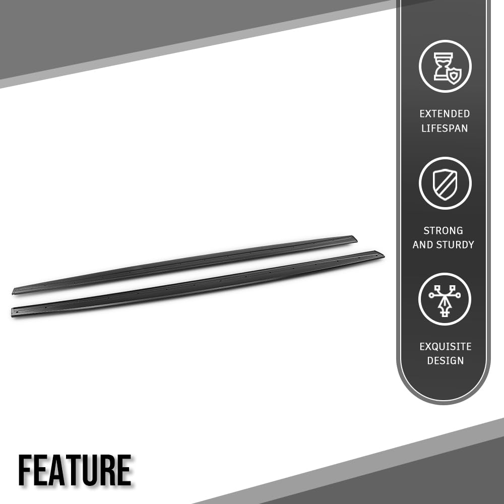 G-PLUS Door Extension Lip Compatible with BMW F32 F33 F36 4 Series M Sport Only 2014 2015 2016 2017 2018 2019 2020 Black