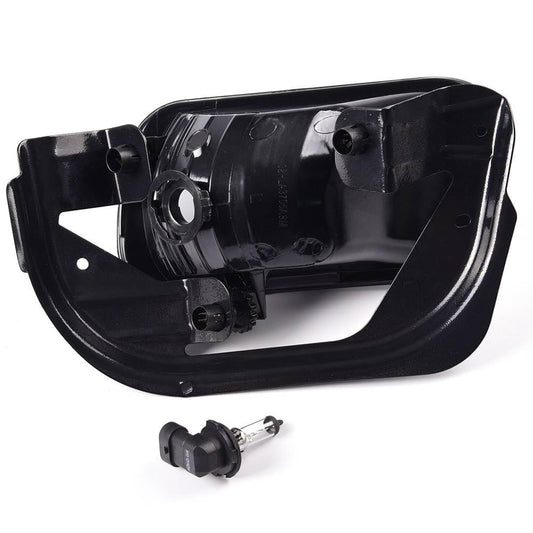 G-PLUS Smoke Lens Front Bumper Fog Lights Assembly Compatible With Dodge Ram 1500 2009-2012/Ram 2500 3500 2010-2018 Driving Lamps w/Bracket + H10 12V 42W Halogen Bulbs