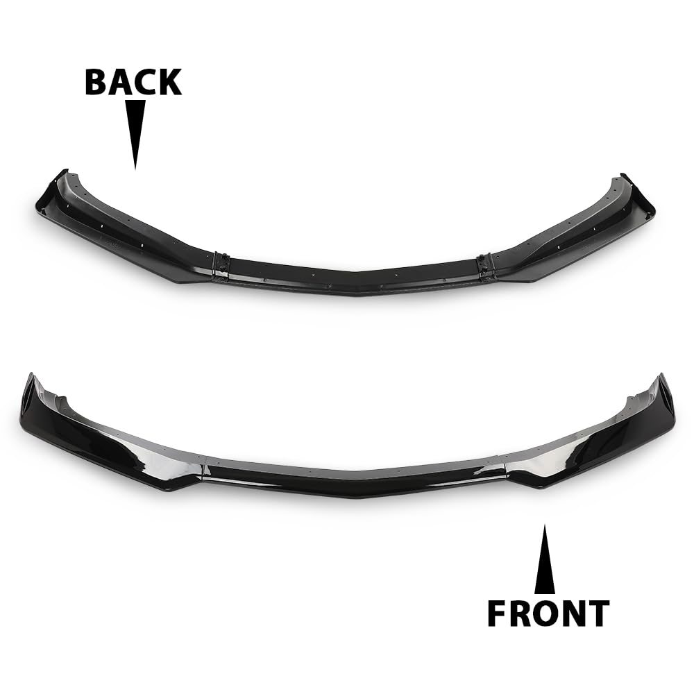 G-PLUS Front Bumper Lip Splitter 1LE Style Compatible with Chevy Camaro LT/LS/RS/SS Models 2016-2023 (Will Not Fit ZL1 Bumper Models)