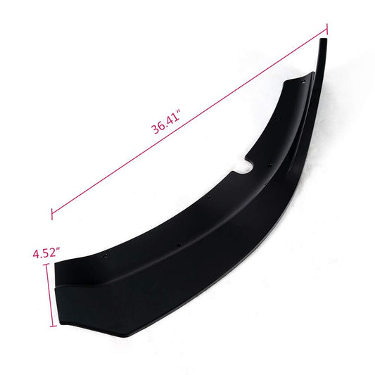 G-PLUS Bumper Lip Spoiler for Dodge Charger SRT 2015-2016 Black Front View