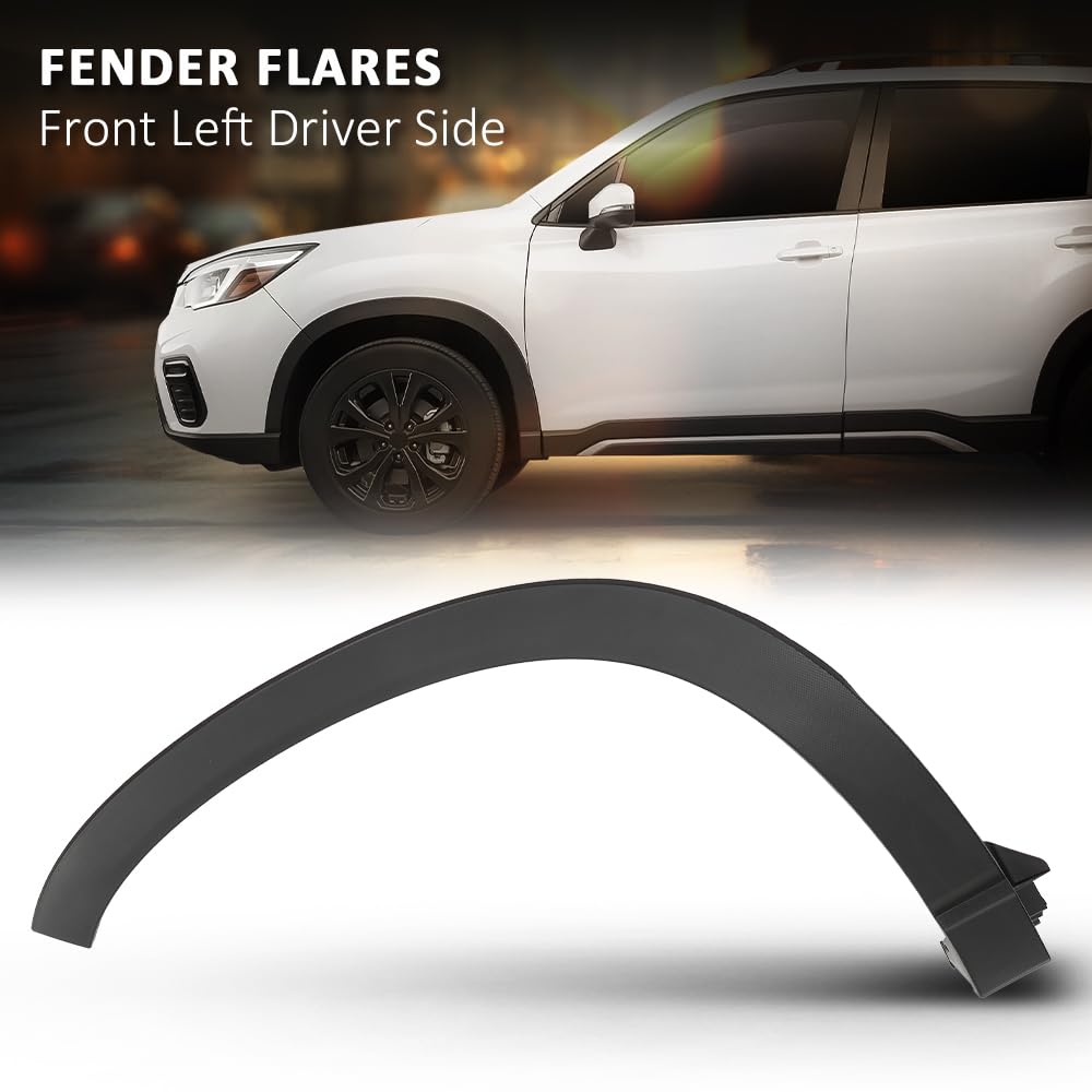 G-PLUS Front Left Fender Flare Compatible with Subaru Forester 2019 2020 2021 Wheel Arch Molding 91112SJ210, SU1290102