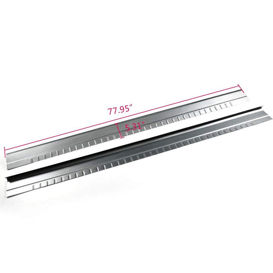 G-PLUS Pair Slip On Rocker Panels Compatible with 1999-2007 Chevy Silverado GMC Sierra Extended Cab