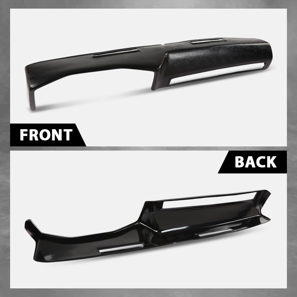 G-PLUS Dashboard Dash Cover Compatible with Chevy GMC Trucks 1973-1980 Black ABS Plastic