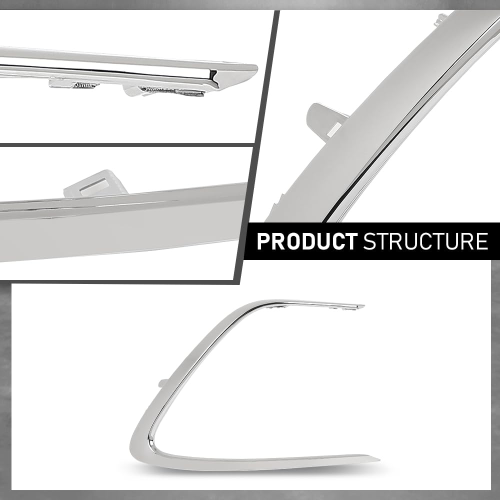 G-PLUS Front Right Bumper Grille Grill Strip Trim, Compatible with Toyota Camry LE XLE 2021-2023, Passenger Side, 5271206120