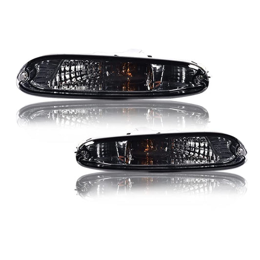 G-PLUS Bumper Signal Lights Pair for Mazda MX-5 Miata 1990-1997 Smoke Lens
