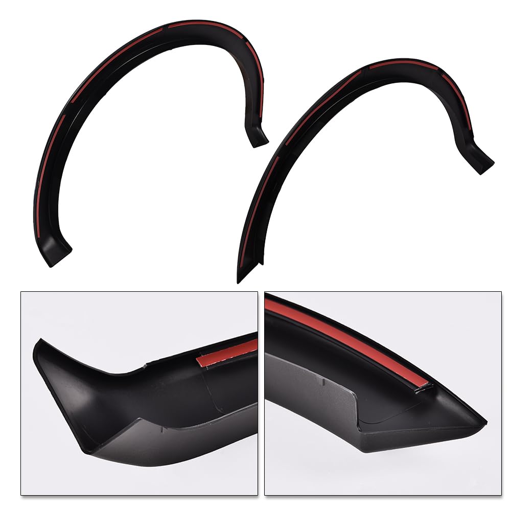 G-PLUS Fender Flares Factory Style, Compatible with Ford F150 2009-2014 Fit 67" / 78.8" / 97.4" Styleside Beds, 4PCS Textured Wheel Cover Protector (Not Fit Platinum & Raptor models)