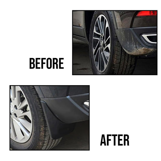G-PLUS Front Rear Molded Mud Flaps Splash Guards Compatible with Ford F150 2004-2014 Wheel Fender Mudguards W/Factory Wheel Lip Moldings 6L3Z-16A550-BA