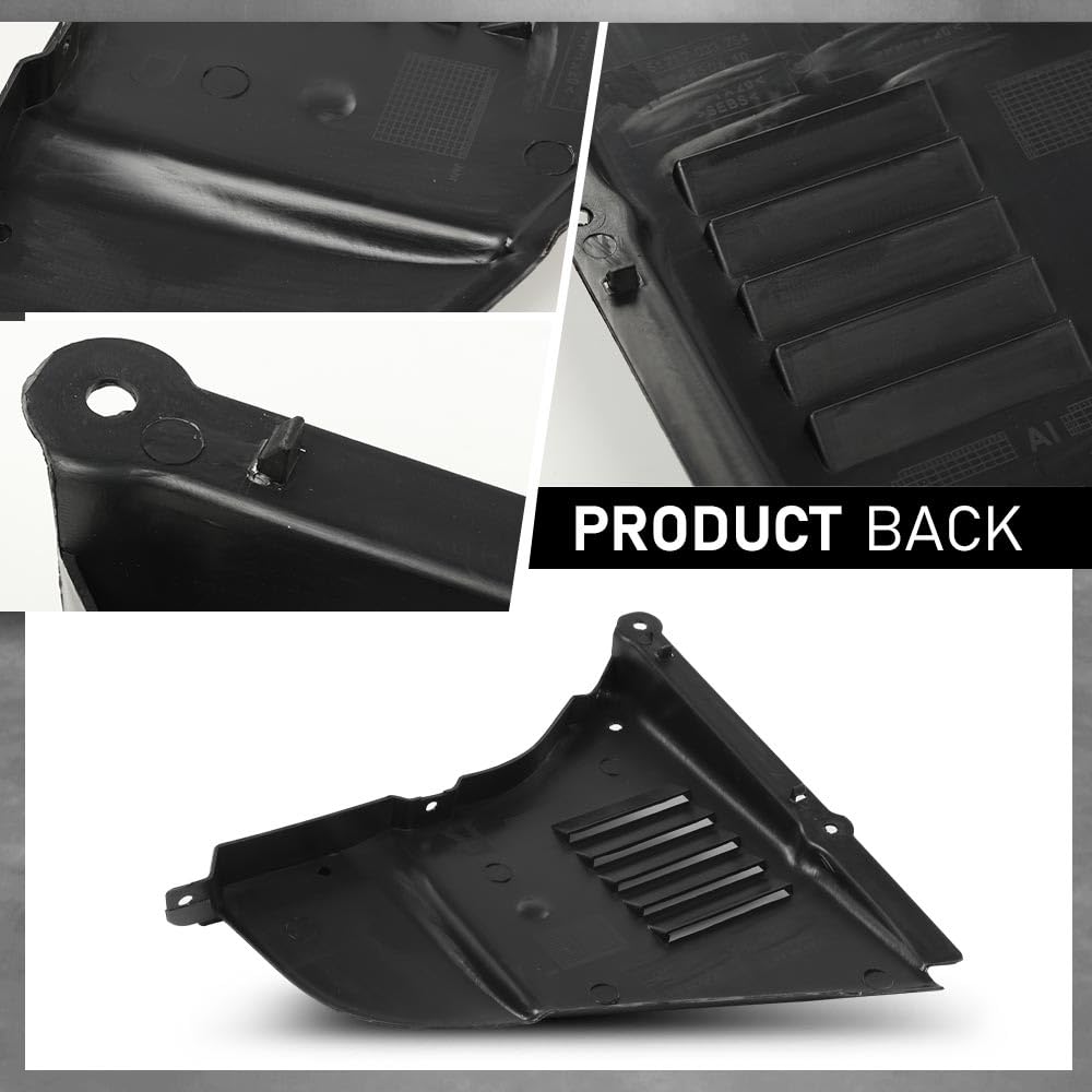 G-PLUS Engine Splash Shield Driver and Passenger Side Compatible with BMW 525i/530i Base 2004-2007,Fit BMW 545i 2004-2005,Fit BMW 525xi/530xi/550i/M5 Base 2006-2007 51717033754 51717033753