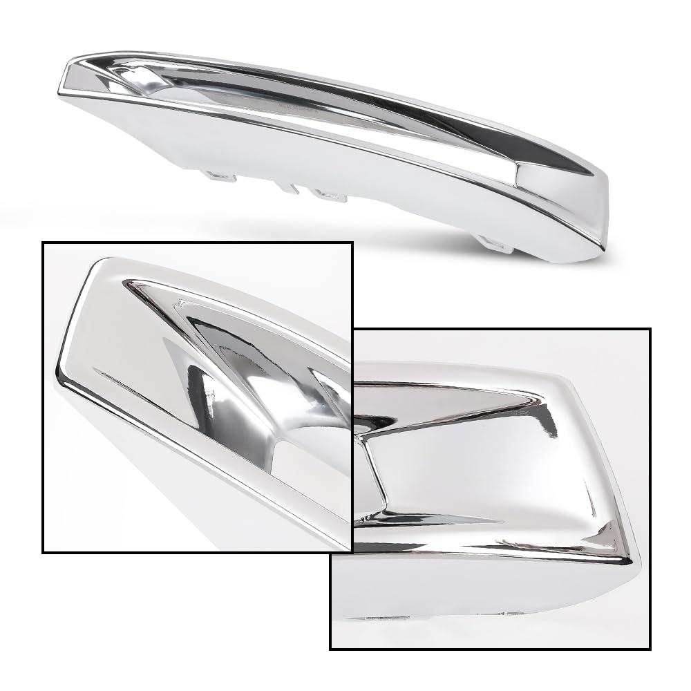 G-PLUS Front Fog Light Cover Chrome Trim Driver and Passenger Side Compatible with Benz X166 GL500 GL550 GL63 AMG 2013-2016 A1668851774 A1668851874