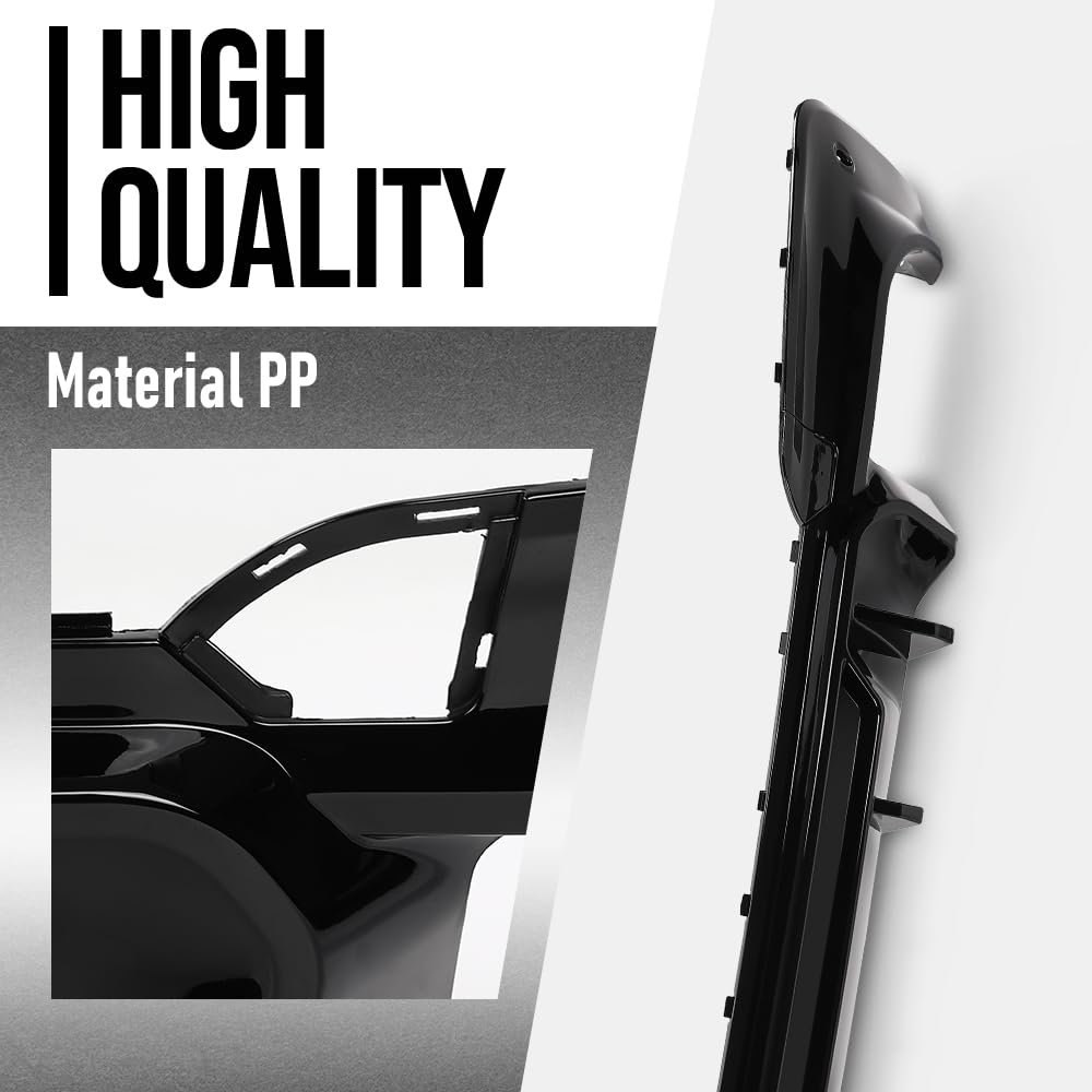 G-PLUS Rear Diffuser Compatible with BMW X3 G01 M40i Sport Utility 4Door 2018 2019 2020 2021 Not Fit Round Exhaust Pipes Rear Diffuser Bumper Lip Glossy Black