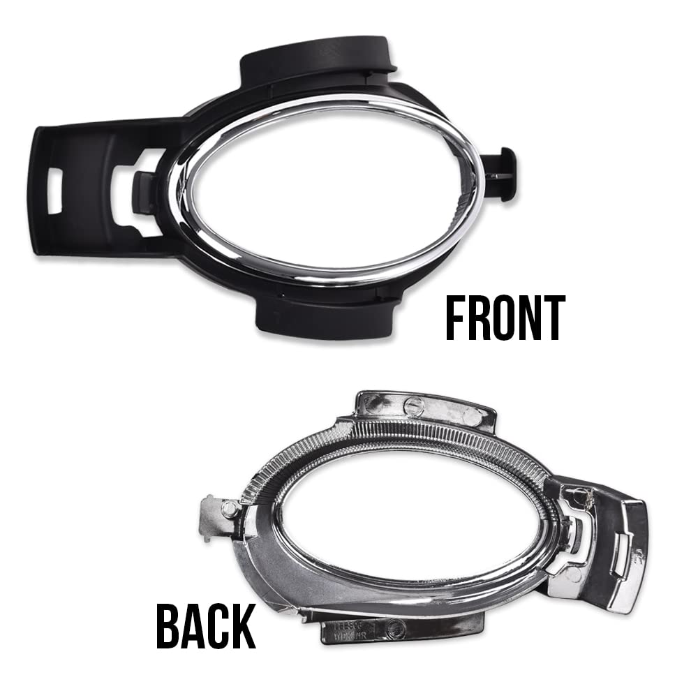 G-PLUS Foglight Bezel Cover 2pcs Compatible with 2007-2009 ES350 Left Right Fog Light Bezel Driving Lamp Trim Replacement Fog Light Lamp Cover Trim Bezel 52126-33070 52125-33070