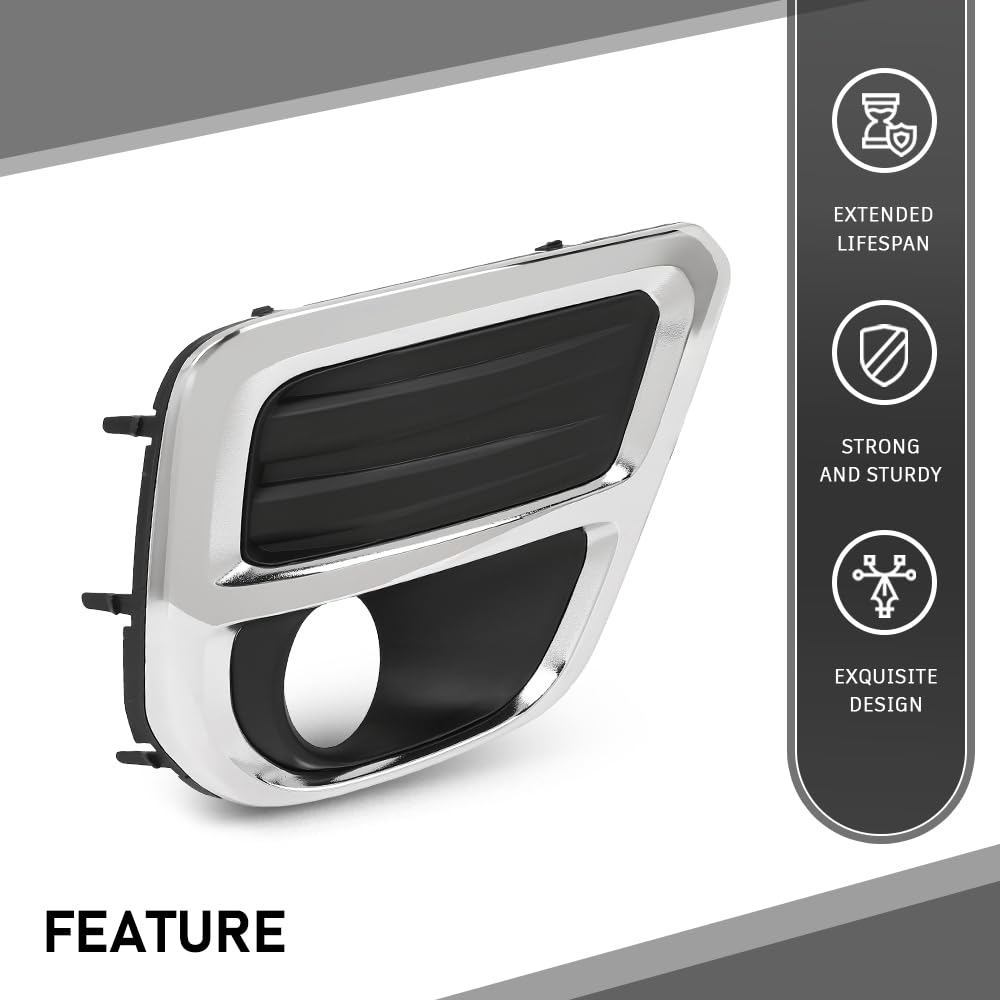 G-PLUS Front Bumper Fog Light Trim Cover Bezel Right Compatible with Subaru Forester 2019-2021 57731SJ060