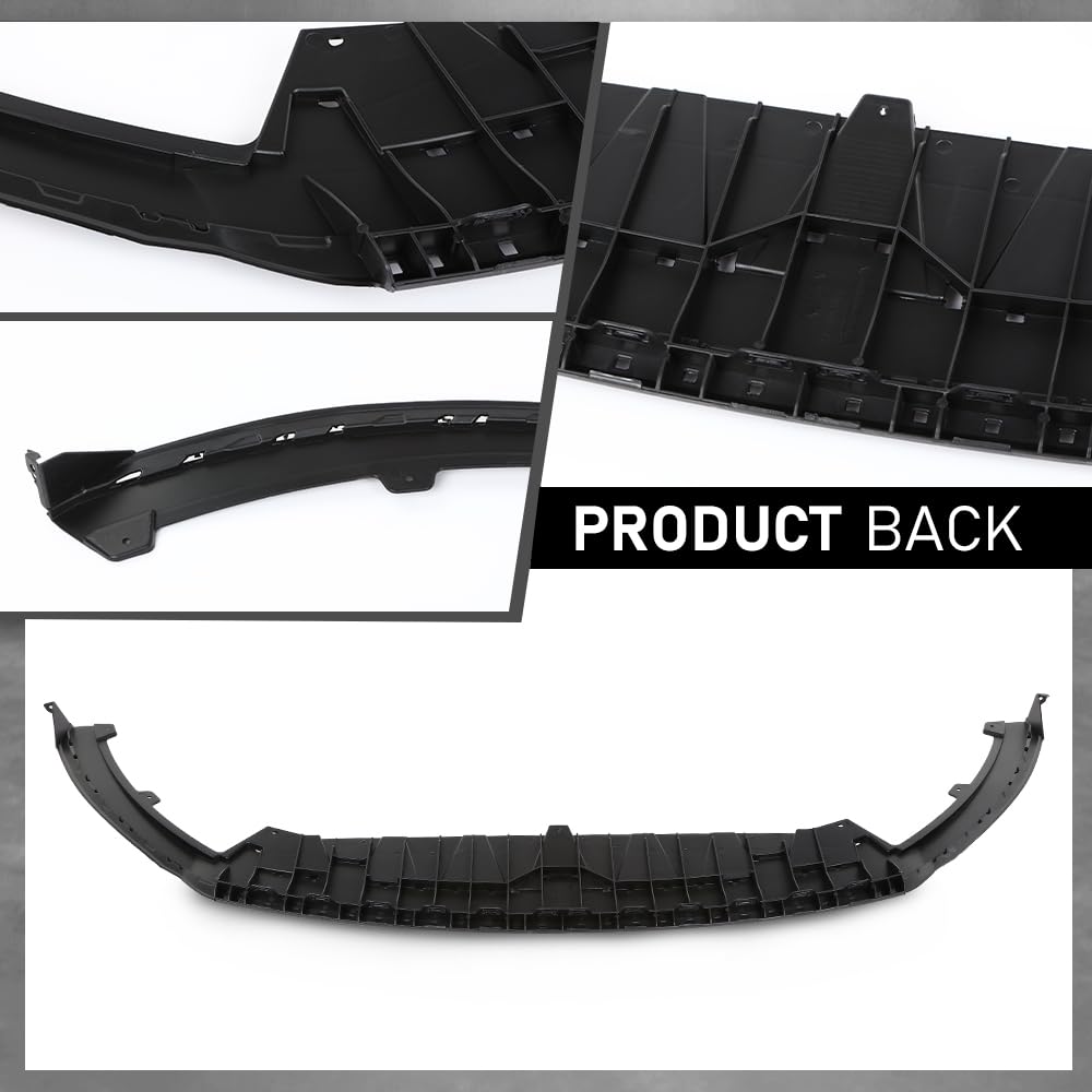 G-PLUS Front Lower Valance Spoiler Black 1pc Compatible with Volkswagen CC 2013-2017 3C88059039B9, VW1093125