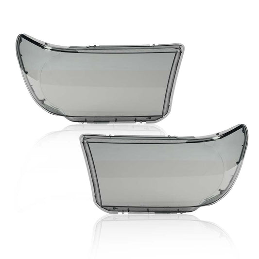 G-PLUS Headlight Cover Left Right Compatible with Toyota Tundra 2007-2013 Sequoia 2008-2017 Smoke