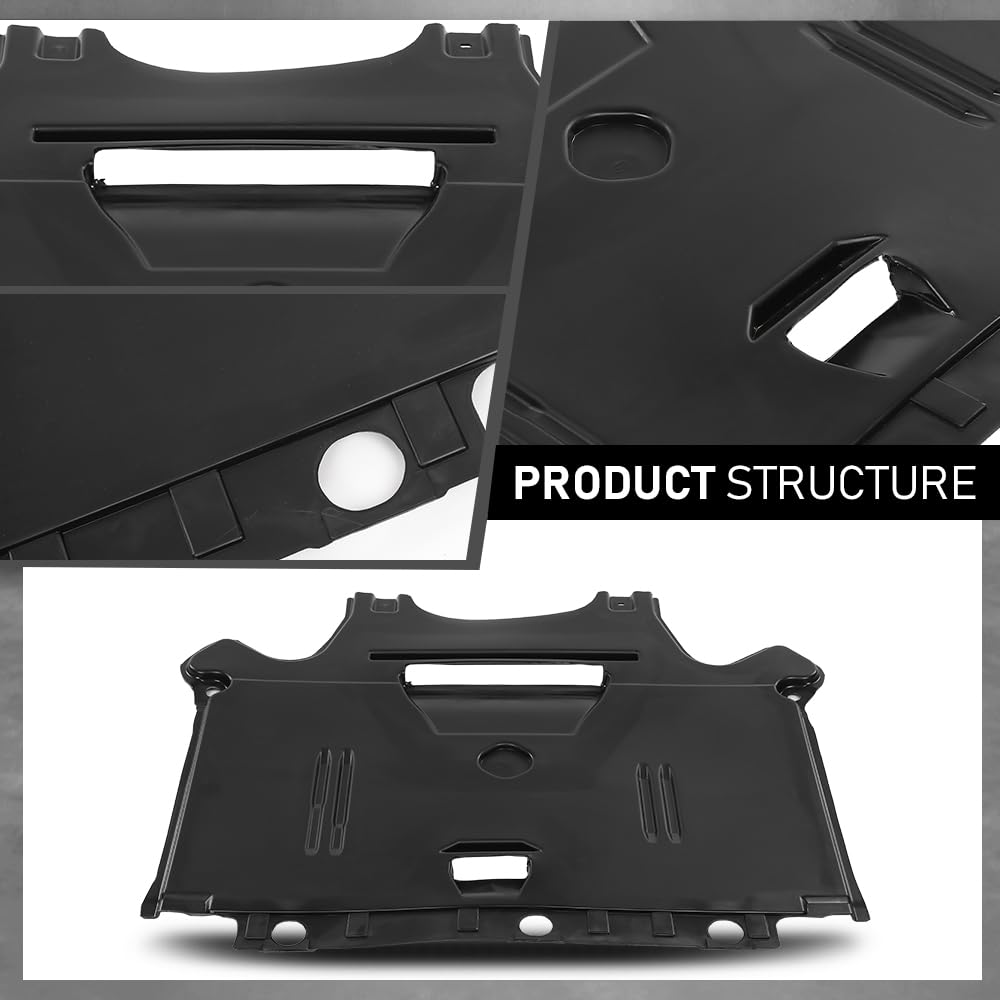 G-PLUS Lower Engine Splash Shield Under Cover Rear Section Compatible with Audi A4 Q5 2009-2016 8K1863822J, AU1228120