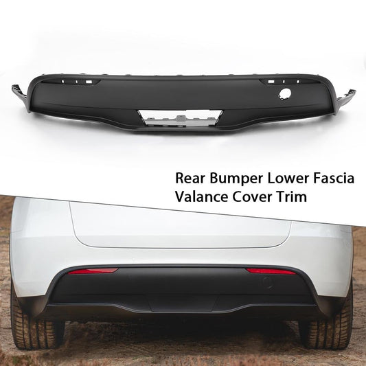 G-PLUS Rear Bumper Lower Fascia Valance Cover Trim Compatible with Tesla Model Y 2020 2021 2022 1494006-00-A, 149400600A, 1494006 00 A, Black Textured