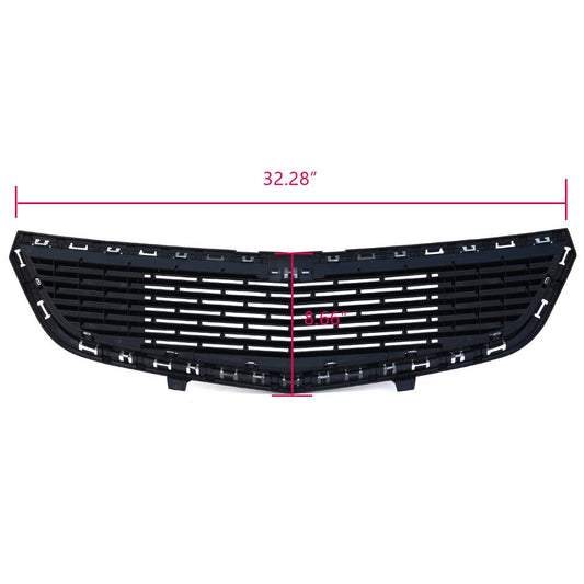G-PLUS Chrome Front Bumper Lower Grille Assembly Compatible with Chevy Cruze 2015 ABS Honeycomb Mesh Grill