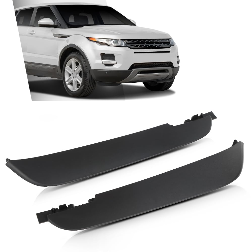 G-PLUS Pair Front Lower Bumper Air Deflector, Compatible with Land Range Rover Evoque (submodel: Prestige, Pure) 2012-2015 Spoiler Valance Air Dam Deflector LR026536, LR026537