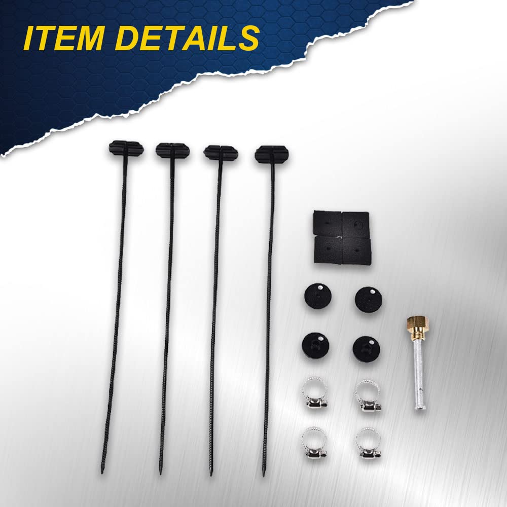G-PLUS Transmission Oil Cooler & 10" Cooling Fan W/Kit,Aluminum 6 Row Radiator Remote Transmission Oil Cooler 10" Shroud Fan Kit