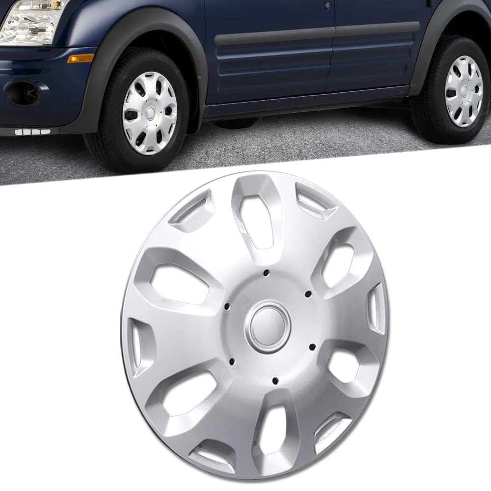 G-PLUS Wheel Covers Hub Caps Full Rim Hubs 1 pcs Compatible with 2010-2013 Ford Transit Connect Van 9T1Z1130A, 9T161130AA