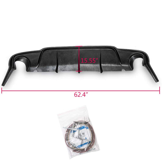 G-PLUS Rear Bumper Lip Diffuser Replacement for Lexus IS250 IS350 2006 2007 2008 F-Sport Style PU Add on Rear Lip Finisher Under Chin Spoiler Splitter Valance