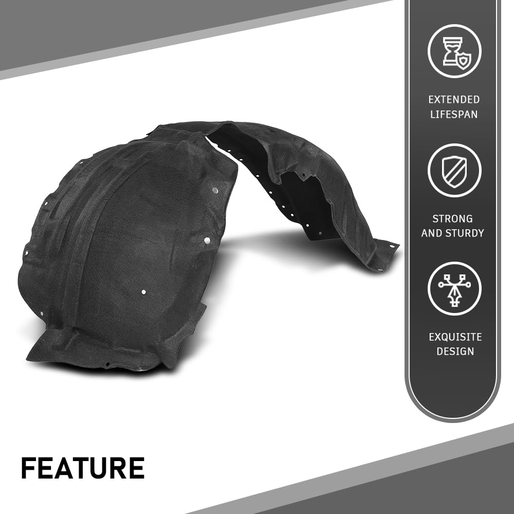 G-PLUS Front Left Fender Liner Inner, Compatible with Ford Escape SE Sport Hybrid 2020/ Ford Escape 2020-2021, Driver Side, LJ6Z16103F, FO1248205