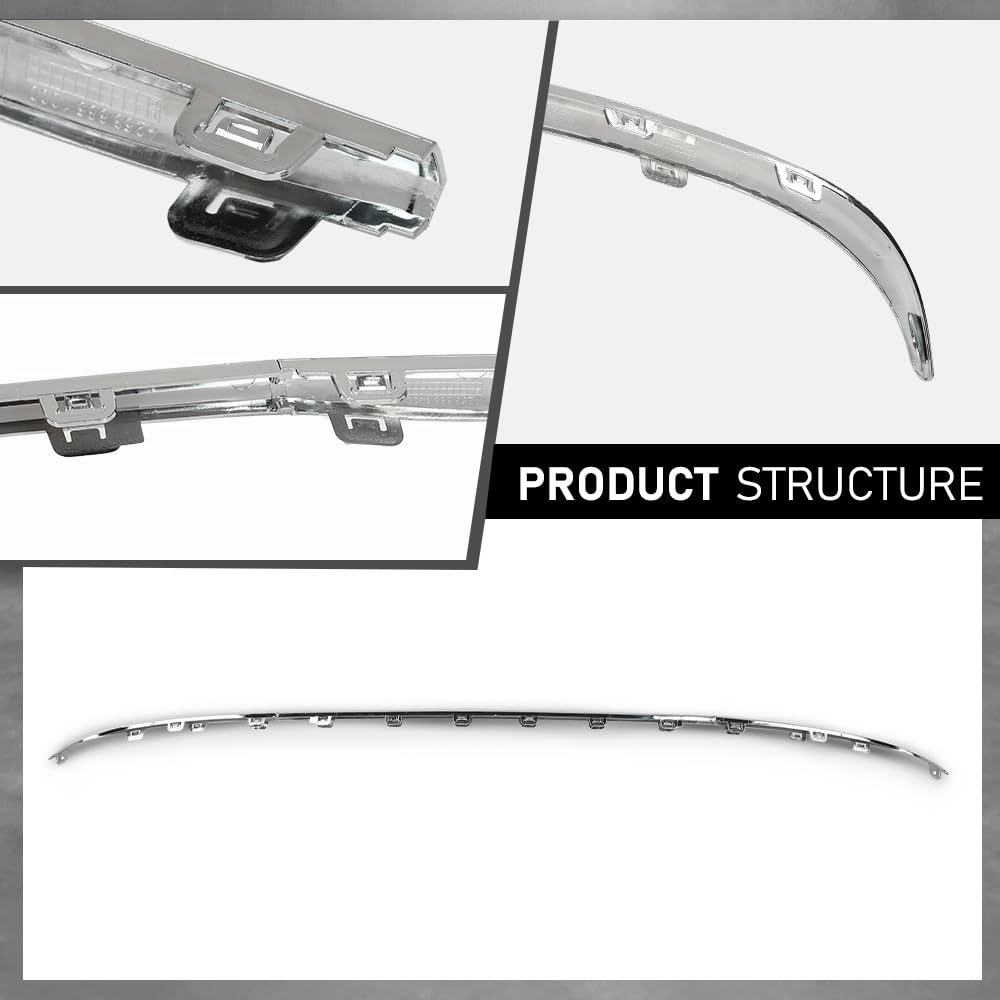 G-PLUS Bumper Face Bar Trim Molding Step Pad Rear Compatible with Benz GLC300 (submodel: 4Matic, Base) 2016-2019,Fit For Models With AMG Styling Package 2538851000