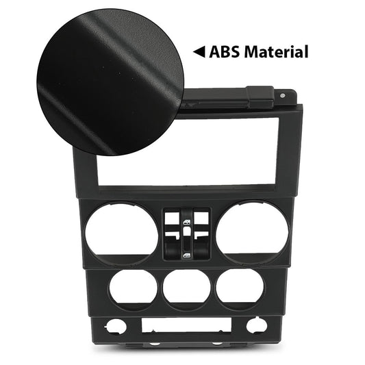 G-PLUS Dash Board Instrument Panel Dash Center Bezel Trim Compatible with Jeep Wrangler 2007 2008 2009 2010