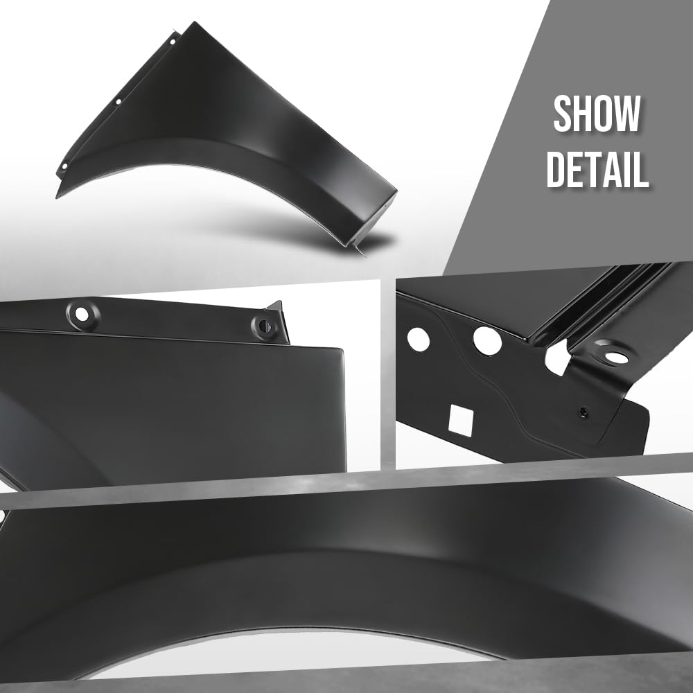 G-PLUS Front Left Premium Fender Hood Fender Wing Panel Compatible with Porsche Macan All models 2015-2023 95B821101DYGRV, 95B821101 Black