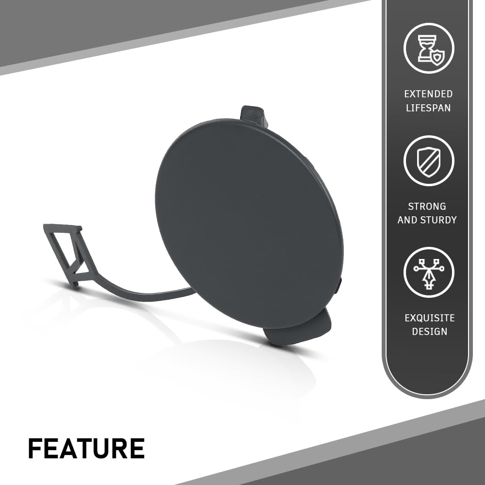 G-PLUS Front Bumper Grill Tow Hook Eye Cover Cap Compatible with Jaguar XF 2012-2015 C2Z13457, JA1029100