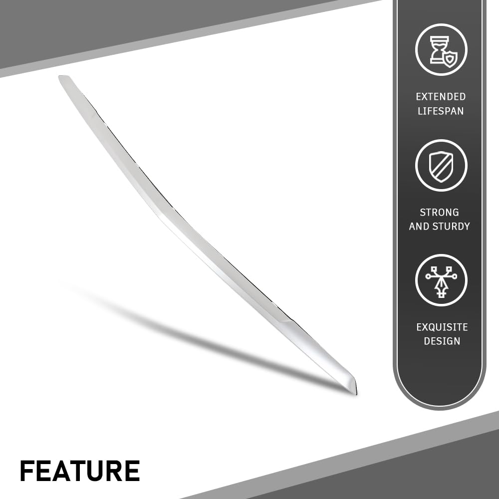 G-PLUS Hood Molding Trim Moulding Compatible with Cadillac Escalade Escalade ESV (submodel: Luxury, Premium Luxury, Premium Luxury Platinum) 2021-2023 84731887, GM1235138 Chrome