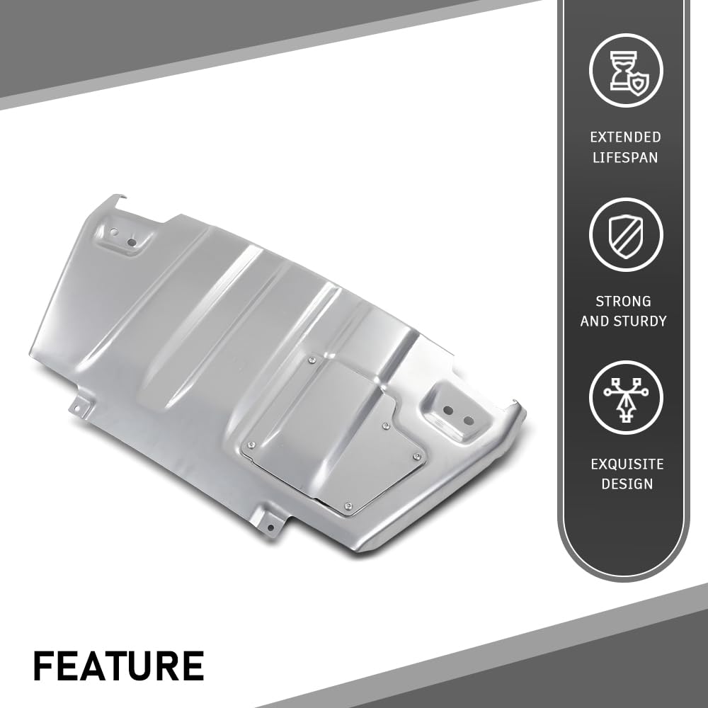 G-PLUS Front Engine Splash Shield Bumper Skid Plate Engine Protection, Compatible with Ford F150 Raptor 2017-2020, HL3Z5B018A, HL3Z-5B018-A