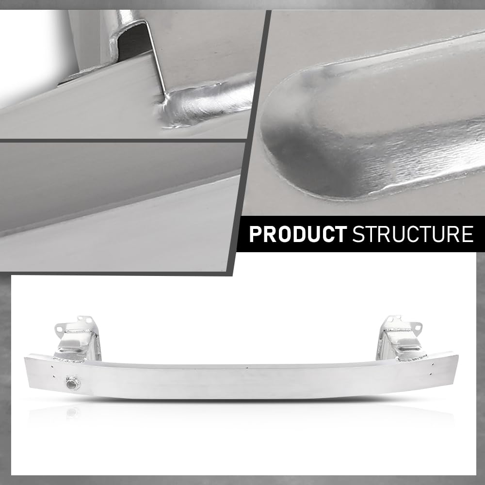 G-PLUS Front Bumper Reinforcement Beam, Compatible with Audi A8 S8 2011-2018, Aluminum Silvery, 4H0807109C, 4H0807109B