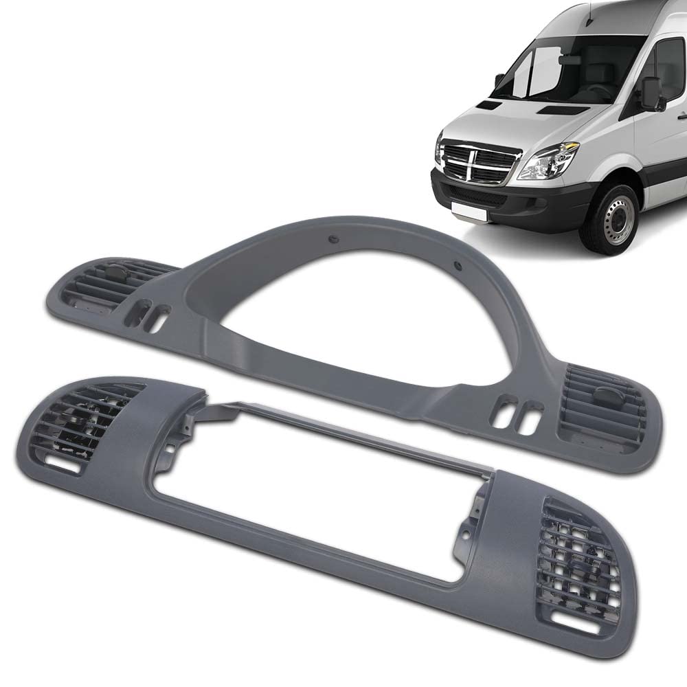 G-PLUS Dash Panel Bezel with A/C Nozzle RH Passenger Side & RH Driver Side Compatible with 2002-2006 Dodge Sprinter Dash Cover 05104261AA, 5104261AA 5104262AA