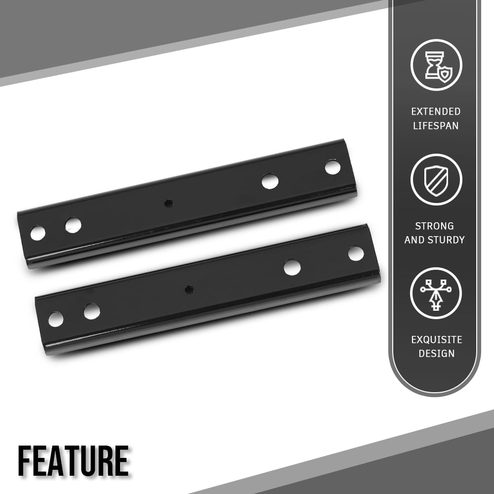 G-PLUS Rear Bumper Mounting Bracket Pair Compatible with Ford F250 F350 Super Duty 1999-2016 F81Z17788AA FO1166193 Black