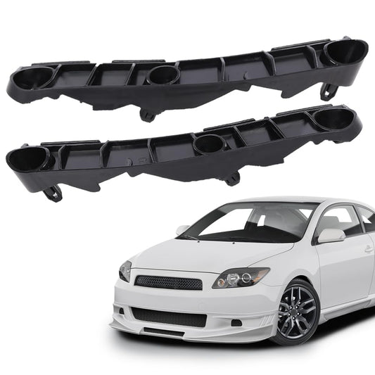 G-PLUS 2PCS Front Bumper Brackets Driver & Passenger Side Compatible with Scion tC Base 2005-2010/Scion tC Spec 2007-2008 Black