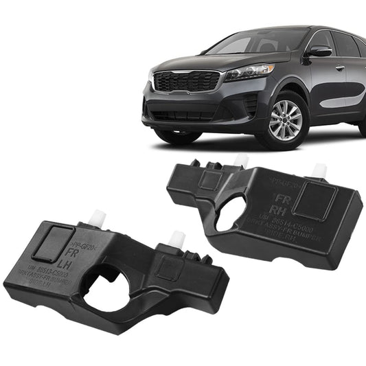 G-PLUS Front Bumper Bracket Left & Right Compatible with Kia Sorento 2016-2020 2.0L 2.4L 3.3L 86513C5000 86514C5000 HO1036129 Black Textured Bumper Bracket