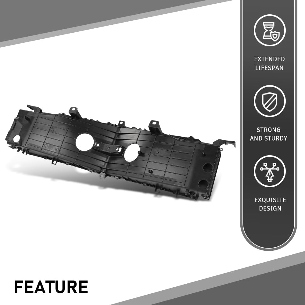 G-PLUS Front Radiator Shutter Air Duct Intake Compatible with Tesla Model S 2016-2020 1058073-00-B Black