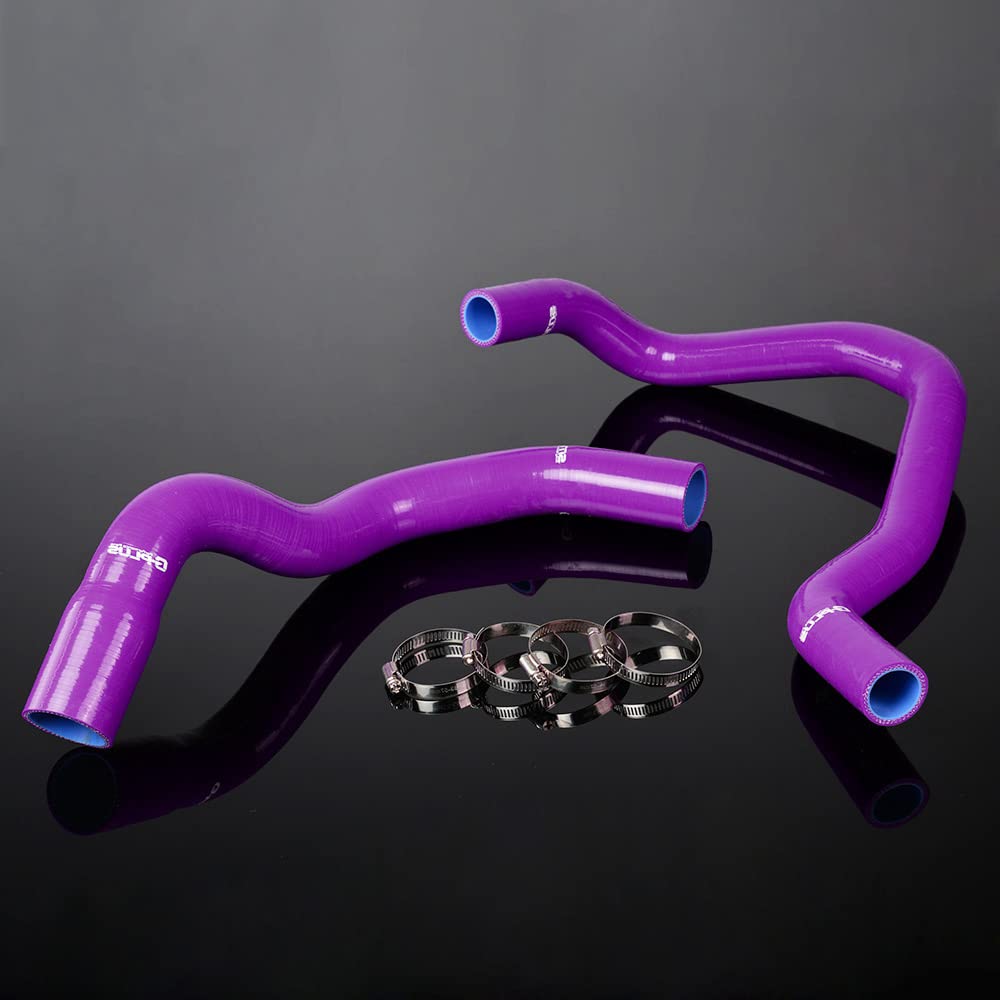 G-PLUS Silicone Radiator Hose Kit Compatible with Compatible with Jeep Cherokee Xj 4.01 242 Cid L6 1984-2005