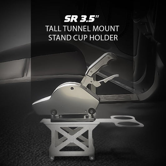 G-PLUS 3.5" Tall Tunnel Mount Stand Cup Holder Fit for B&M Hurst TCI Ratchet Mega Shifter