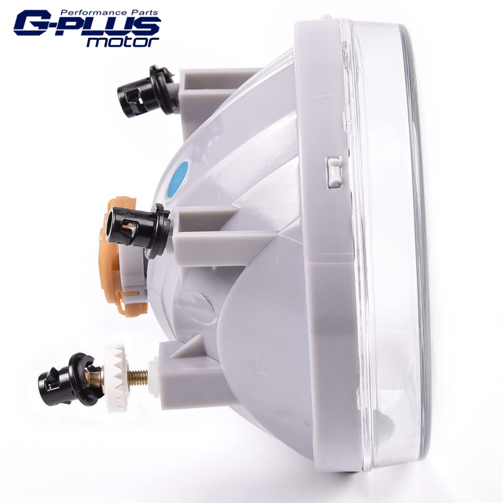 G-PLUS Fog Lights w/Bulbs Compatible With 07-14 GMC Sierra 1500/2500 / 3500 N, Front Bumper Driving Lamps,Clear lens Chrome Housing