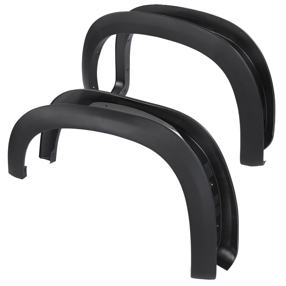 G-PLUS Fender Flares Compatible with Chevy Silverado 1500 2019-2023 Wheel Flares Not Fit Dually models (Textured Factory Style 4 PCS Front Rear)