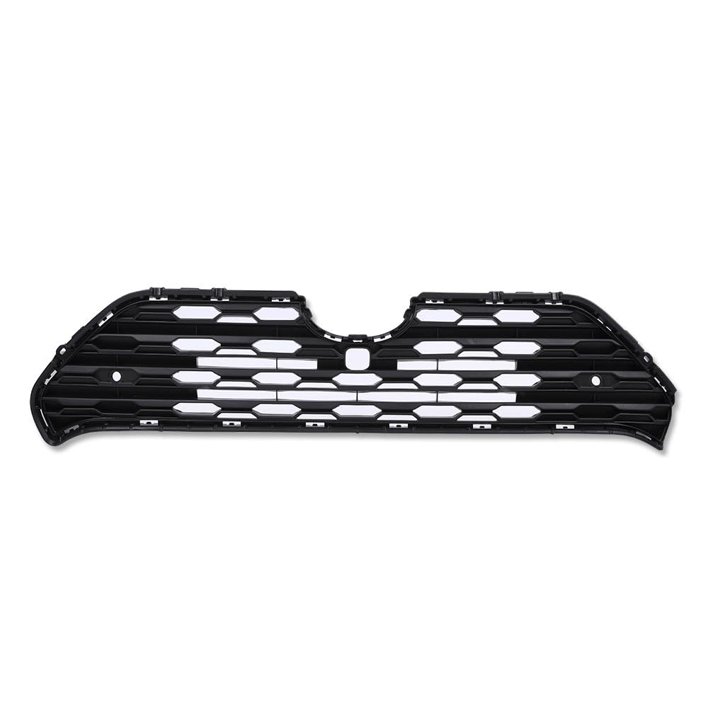G-PLUS Front Center Bumper Grille with Radar Holes (Black) Compatible with Toyota RAV4 2019 2020 2021 2022 TO1200439, 531120R130