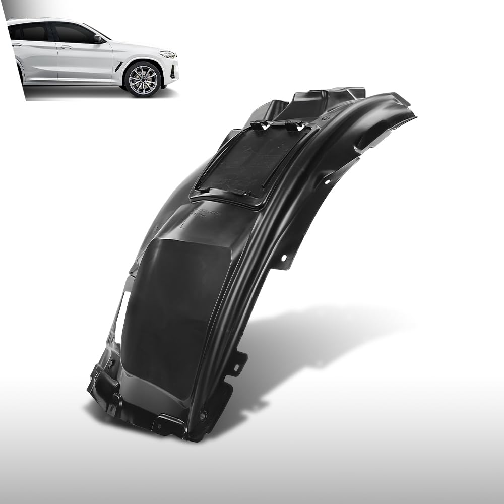 G-PLUS Front Fender Liner Compatible with BMW X4 (submodel: M40i, xDrive30i) / X3 sDrive30i 2019-2024 Fit BMW X3 (submodel: M40i, xDrive30i) 2018-2024 51717445681, BM1248159 Black