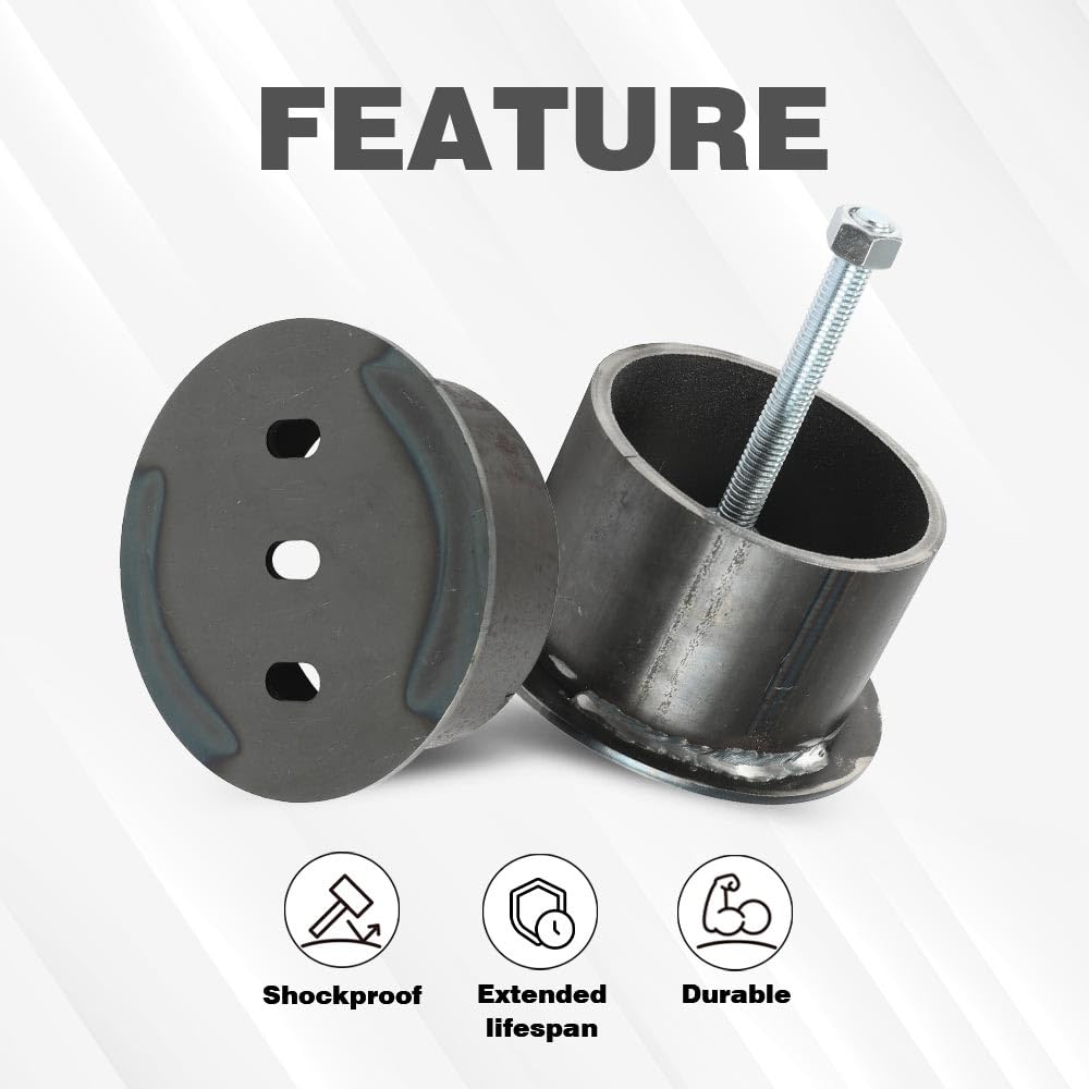 G-PLUS Universal Front Air Ride Bag Brackets Kit Cups 4.5" OD Compatible with Any Cars & Trucks with 4.5" Front Coil Spring Diameter