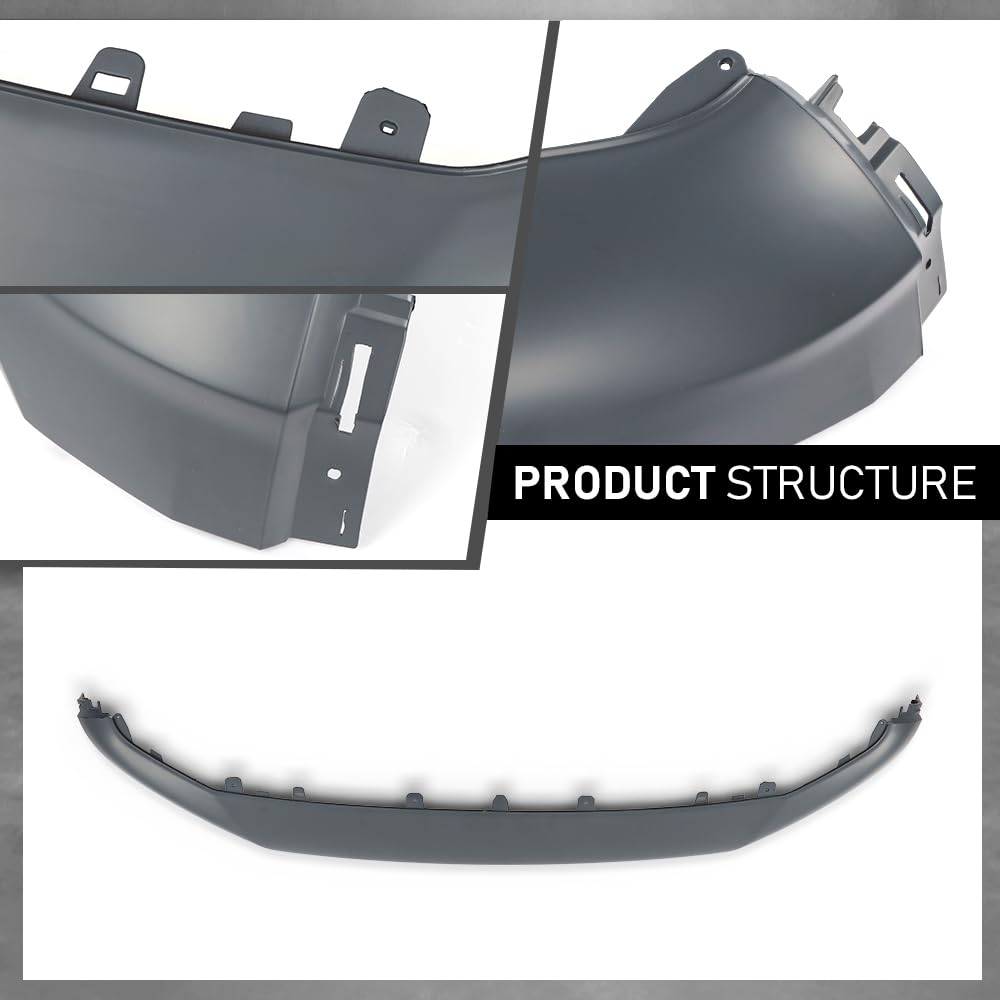 G-PLUS Front Bumper Lower Cover Valance, Compatible with Audi SQ5 Q5 Base Progressiv 2018-2020, 80A807061BGRU, 80A-807-061-B-GRU