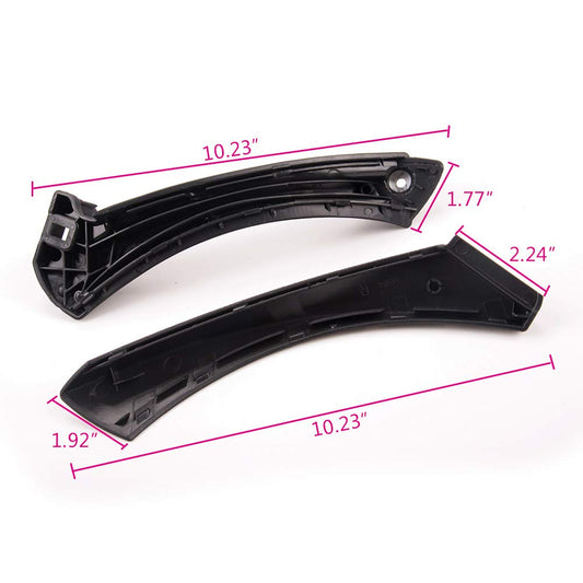 G-PLUS Replacement for BMW E90 3-Series 318 320 325 328 330 335 Sedan Black Front Rear Right Inner Door Panel Handle + Door Pull Outer Trim Cover 51417230850 51-41-7-230-850