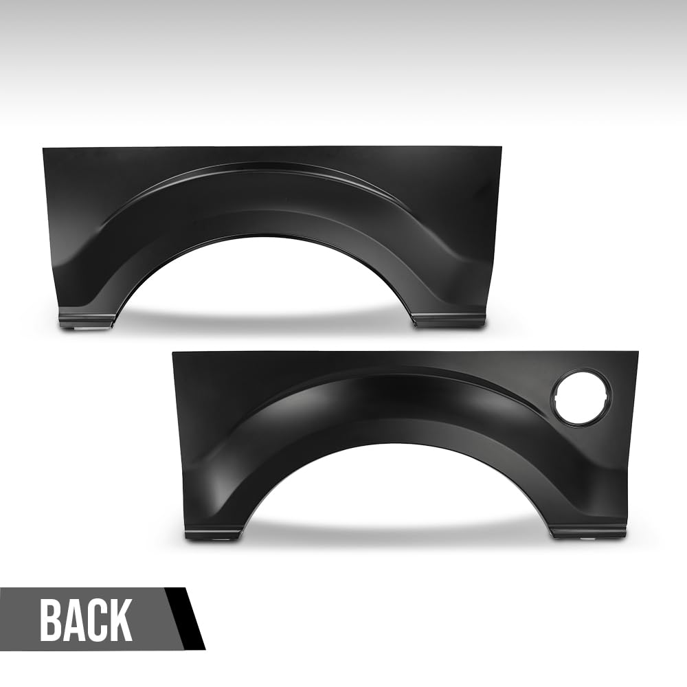G-PLUS 2PCS Rear Wheel Arch Quarter Panel Compatible with Ford F150 Pickup Truck 2009-2014, Left & Right Black